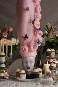 Marie Antionette cotton candy display | Bobby's Bike Hike food tours